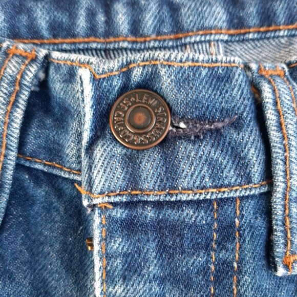 VTG Levis 505 Jeans Mens Orange Tab Blue Denim Made in Canada Size 32x33 - Picture 11 of 16